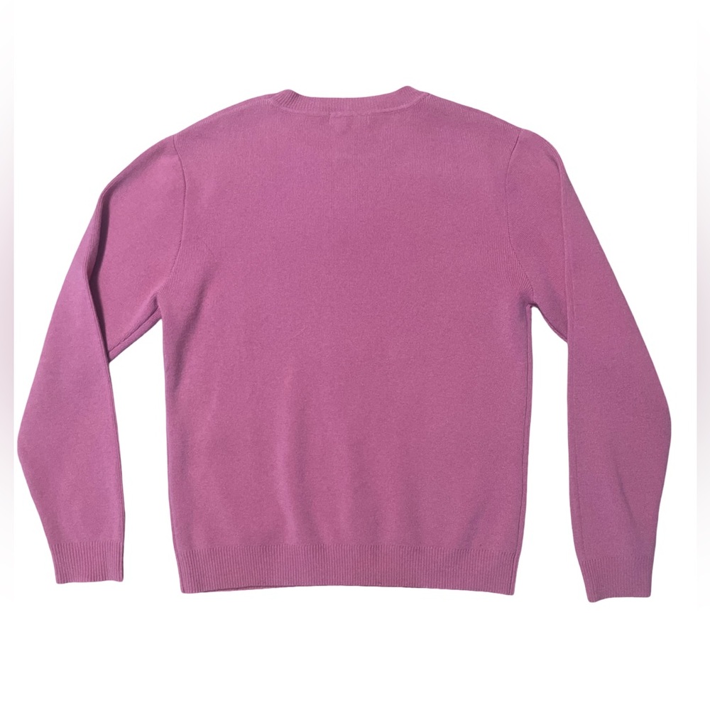 NWT Taylor Tillman Wool Blend Elegant Pink Bow Women's Sweater - Picture 3 of 5